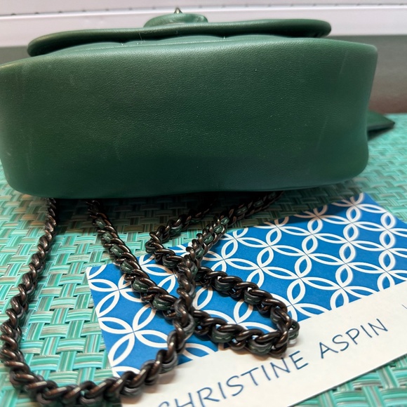 COACH Quilted Pillow Madison 18 Shoulder Bag CA086 Dark Pine/Gunmetal - Picture 12 of 13